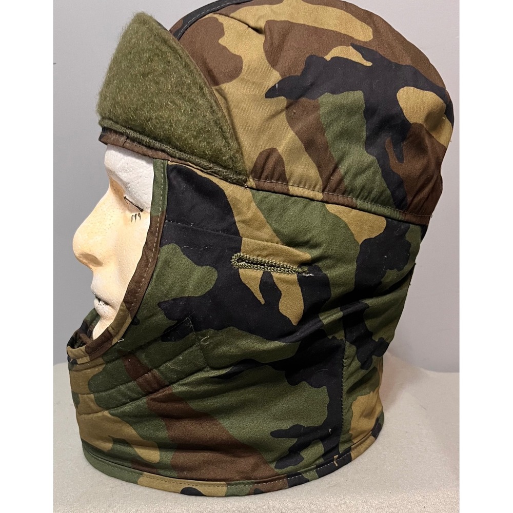 US Military Woodland Camo‎ Cold Weather Helmet Liner Cap 7 1/4 M & B Headwear Co